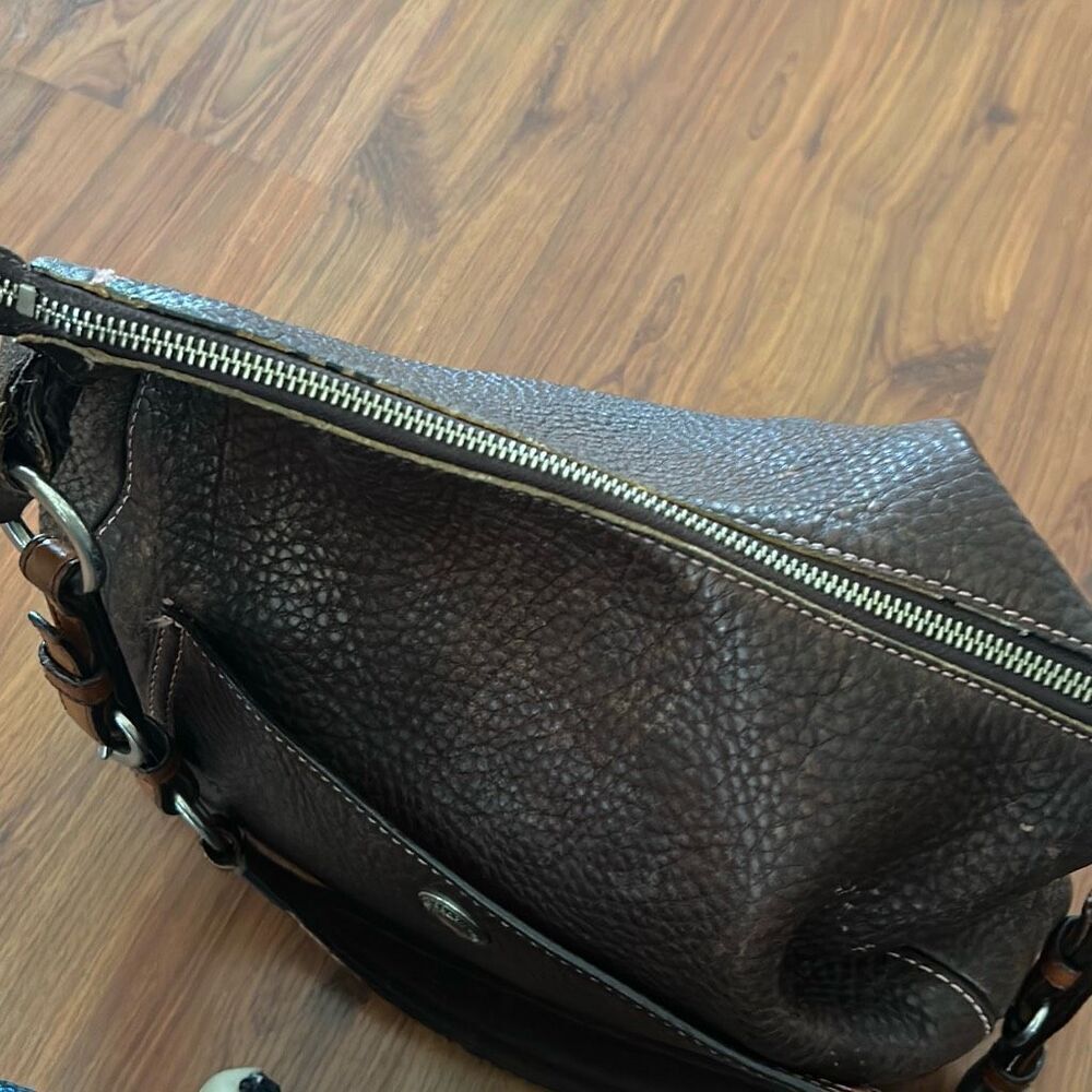 Coach Vintage leather tassel bag. - Picture 8 of 10